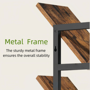 Mensole Galleggianti a Parete a 4 Livelli, Scaffale a Forma di Albero in Legno, Portaoggetti Sospeso <span class=keywords><strong>Marrone</strong></span> Classico Resistente per <span class=keywords><strong>Cucina</strong></span> - Product Image 6