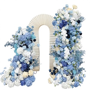 Arco de Flores Artificiales de Seda para Boda, Modelo PFA-263 con Rosas y Hortensias, para Decoración de Bodas - Product Image 1