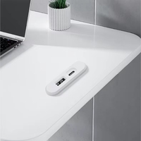 Prise double port mini chargeur USB Mobilier de bureau carré Canapé double bloc USB type c Chargeur pour bureau