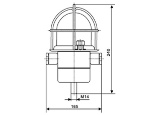 Lampada da Parete per Nave CCD7-L 12W 1680lm 85-265V IP56 con Alloggiamento in Alluminio Grigio Navy per Sala Macchine - Product Image 6