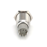Interruptores de Botón Pulsador Metálicos Momentáneos de Cabeza Alta de 16 mm QN con Luces LED