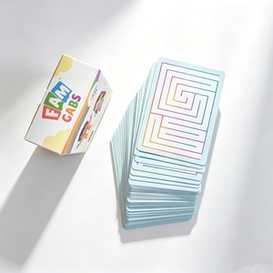 Cartes flash éducatives personnalisées pour enfants avec logo sur mesure, pour l'apprentissage des poses d'exercices, impression en gros - Product Image 2