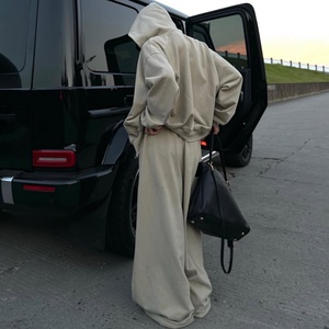 ชุดเซ็ทลำลองแฟชั่นคุณภาพสูงขายดี เสื้อฮู้ดแขนยาวและกางเกงขายาวสองชิ้น ชุดกีฬาสำหรับผู้หญิง - Product Image 2