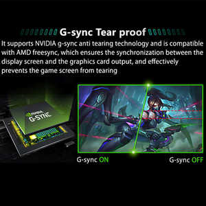 AMD FreeSync <span class=keywords><strong>24</strong></span>นิ้ว1080P/1440P/2K จอเล่นเกม <span class=keywords><strong>G</strong></span>-<span class=keywords><strong>SYNC</strong></span> เข้ากันได้กับอัตรารีเฟรช165Hz/<span class=keywords><strong>144Hz</strong></span> - Product Image 5