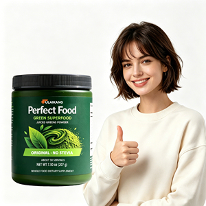 Poudre <span class=keywords><strong>de</strong></span> superaliments verts biologiques en marque blanche OEM, 24 fruits et légumes, sans stévia, complément végétalien, 207g, 30 portions - Product Image 1