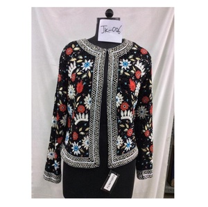 Veste en jean de Banjara faite à la main pour femme, broderie de fête indienne, vente en gros - Product Image 3