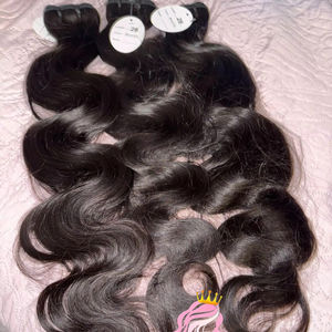 มัดผมมนุษย์แบบเป็นลอนคลื่นธรรมชาติมัดผมมนุษย์ - Product Image 1