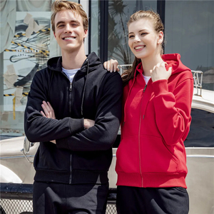 Unisex Custom Heavy Weight Good Quality Blank Oversized Custom Logo <b>Sweatshirts</b> Warm <b>Full</b> <b>Zip</b> up Fleece Hoodie - Product Image 4