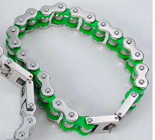 Bracelet en acier 1577, couleur verte