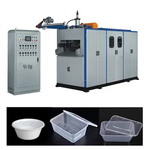 Full automatic biodegradable PLA corn starch cup plate tray container making thermoforming machinery machine