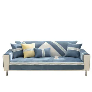 Şönil kanepe yastığı kalınlaşmış kanepe peluş sıcak kaymaz kanepe havlu koltuk kapakları