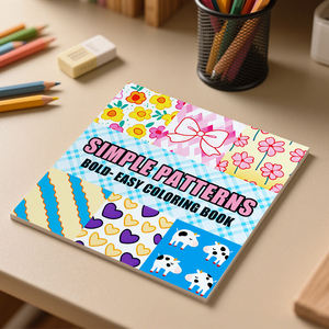 สมุดระบายสีราคาประหยัด ลายเรียบง่าย สำหรับเด็ก วาดภาพ ระบายสี และขีดเขียน - Product Image 1