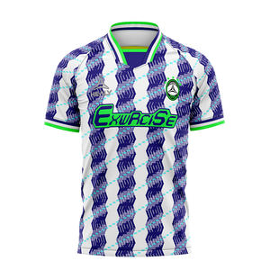 Sublimatie effen heren volledig bedrukte voetbalshirt goedkope shirts training voetbalkleding voetbaltenues - Product Image 1