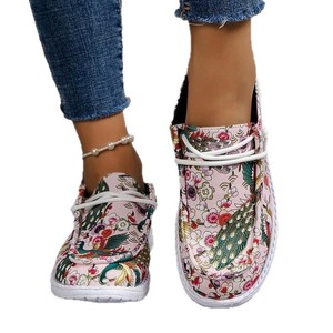 Baskets en <span class=keywords><strong>toile</strong></span> grande taille pour <span class=keywords><strong>femme</strong></span>, style européen et américain, nouvelle mode, bout rond, à lacets, toutes saisons, semelle EVA résistante à l'usure - Product Image 5
