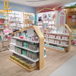 Hàng may mặc trẻ em & kệ trưng bày cửa hàng chăm sóc em bé-gỗ thời trang + đồ đạc bán lẻ kim loại với Tùy chỉnh màu sắc - Product Image 5