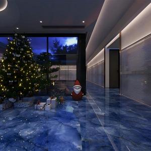 Piastrella Smaltata Effetto Marmo Blu Zaffiro 600x1200 Antigraffio per Pavimenti di Bagni e Soggiorni di Lusso - Product Image 5