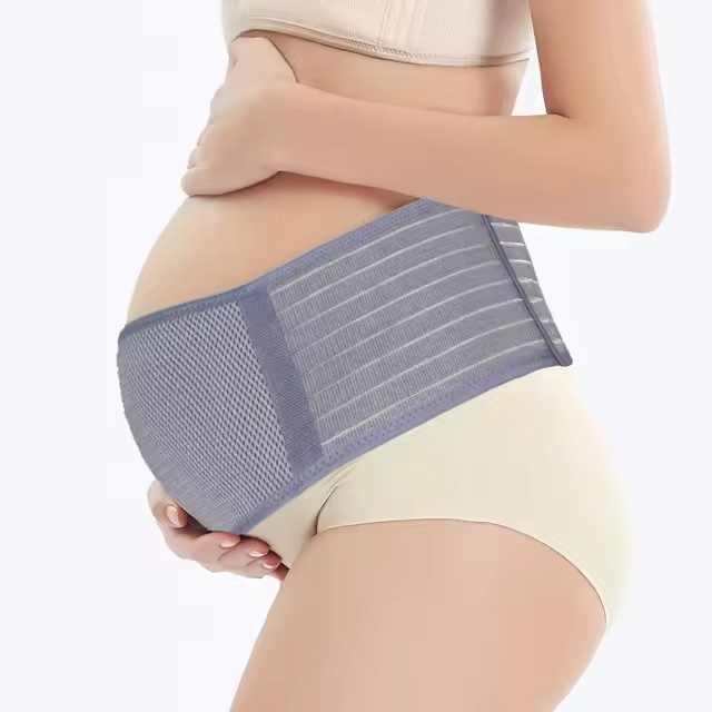 Cómodo cuidado abdominal transpirable Logotipo personalizado Mujeres Banda para el vientre Soporte para la espalda Vendaje abdominal Maternidad Cinturón para embarazadas