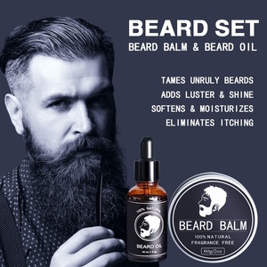 Kit de Soins pour Barbe Homme Adulte avec Huile et Baume pour la Croissance de la Barbe, Formule Accélératrice de Croissance, Emballage Anglais - Product Image 1