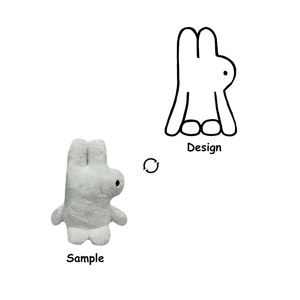 OEM ODM Goth BANDAGE plushies กระต่ายที่มีหูยาวนุ่มน่ากลัวกระต่ายยัดไส้สัตว์อีสเตอร์ - Product Image 5