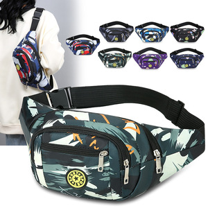 Unisex Waist Bag Large Capacity Water Resistant Outdoor Sports Phone Crossbody Bag With Zipper Pockets For Travel - Product Image 1
