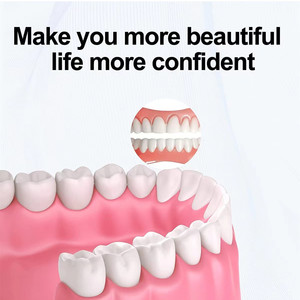 Prothèses dentaires supérieures et inférieures, couvre-dents, sourire parfait, placages, ajustement confortable, pâte dentaire flexible, appareils dentaires <span class=keywords><strong>pour</strong></span> double rangée de dents - Product Image 4