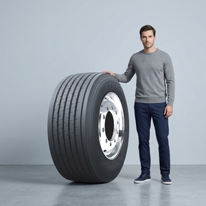 ล้อยางสำหรับรถบรรทุก ZC-RUBBER AT556 TBR ของจีน445 45R19.5รถบรรทุกใหม่ - Product Image 1