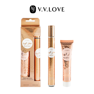 V.V.LOVE Coffret Mini <span class=keywords><strong>Parfum</strong></span> Femme 35ml Spray Corporel et 35ml Lait Corporel <span class=keywords><strong>Parfum</strong></span> Oriental Gourmand Ensemble Deux Pièces En Stock Vente en Gros - Product Image 1