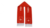 Nouveau produit Tunisie écharpes caractéristiques pour fan et suiveur Club drapeau écharpes personnalisées