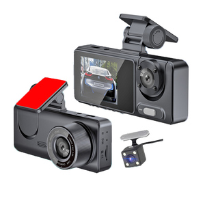 3 caméras 1080P voiture <span class=keywords><strong>Dvr</strong></span> Mini Dash Cam intérieur véhicule trois voies <span class=keywords><strong>DVR</strong></span> enregistreur vidéo voiture Dashcam caméscope - Product Image 1