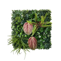 Panneau mural en herbe artificielle tendance, plante verte résistante aux UV, mur en herbe artificielle, fleur de mousse artificielle, plante simulée pour la décoration