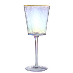 Verre à vin rouge en forme de marteau avec bordure dorée, style créatif, en verre, cristal, rose, gris, vin, <span class=keywords><strong>champagne</strong></span>, gobelet européen, offre spéciale, <span class=keywords><strong>2022</strong></span> - Product Image 6