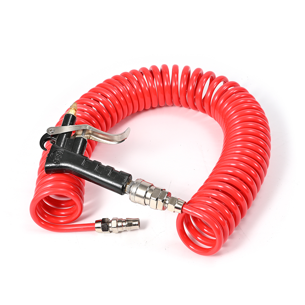 High Pressure Air Flow Blow Gun Tyre Inflating Gun Pneumatic Tool Air Compressor Telescopic Spring Tube Air Blowing Gun