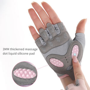 6033##Luvas de Ciclismo Sem Dedos para Treino e Fitness, Luvas de Musculação e Academia, Reabilitação com Pressão Exposta - Product Image 4