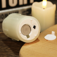 Flammenlose Flackernde Batteriebetriebene Kerzen Tränen-Effekt LED-Kerzenlichter Bestseller Hochzeit Romantische Dekoration Paraffinwachs