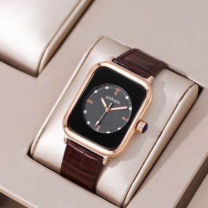 Venta directa de fábrica, venta al por mayor transfronteriza, reloj de mujer con cinturón de cuarzo luminoso cuadrado de moda - Product Image 1