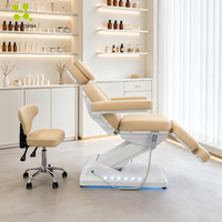 Nouveau Lit de Beauté Électrique pour Cils avec Lumière LED, 3 Moteurs, Mobilier de Salon, Table de Massage, Équipement de Salon, SPA Facial, Tatouage, Esthétique
