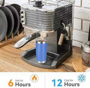 20oz Tumbler <b>with</b> <b>Lid</b> Stainless Steel Insulated Tumblers Travel Coffee Tumbler Bulk Double Wall Vacuum Insulated Water <b>Cup</b> - Product Image 6