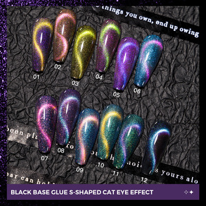 Vernis à ongles <span class=keywords><strong>gel</strong></span> effet œil de chat JTING, 12 couleurs, base noire, effet flash lumineux réfléchissant, fournisseur de vernis à ongles très demandé - Product Image 3
