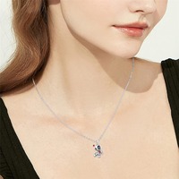 Offre Spéciale Temu coeur rouge vaudou poupée collier dessin animé mode lien chaîne avec motif géométrique démon Halloween bijoux pour cadeaux