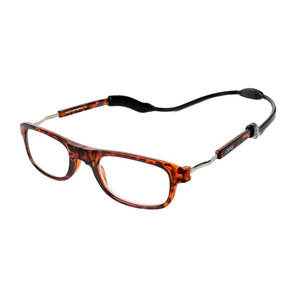 OBAOLAY แว่นอ่านหนังสือสีน้ำตาลพับได้น้ำหนักเบาสำหรับทุกเพศรูปหน้าวงรี - Product Image 1