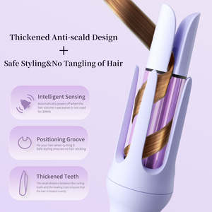 Rizador <span class=keywords><strong>de</strong></span> Pelo <span class=keywords><strong>de</strong></span> Alta Calidad <span class=keywords><strong>de</strong></span> 32 mm con <span class=keywords><strong>Ondas</strong></span> <span class=keywords><strong>de</strong></span> <span class=keywords><strong>Sirena</strong></span>, Iones Negativos, Ranura Doble, Eléctrico, para el Hogar y Hoteles - Product Image 6