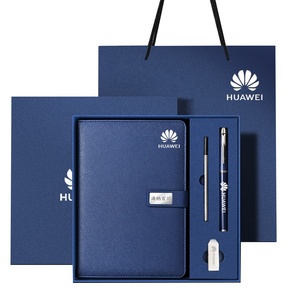 Artículos Promocionales de Regalo de Lujo, Cuaderno A5, Diario de Cuero, Juego de Regalo Corporativo Personalizado con Bolígrafo USB, Caja de Regalo para Oficina y Negocios - Product Image 1