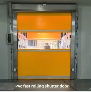Puerta Rápida de PVC de Alta Velocidad para Cuarto Limpio, Puerta Enrollable Automática, Puerta Industrial para Cuarto Limpio con Purificación Libre de Polvo - Product Image 5