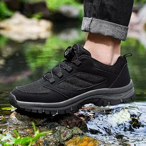 Chaussures de sport d'extérieur pour hommes printemps-automne, boucle rotative, confortables, antidérapantes, chaussures de randonnée - Product Image 1