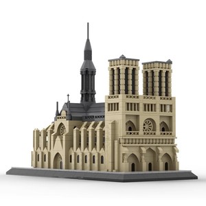 Ensemble de micro-blocs de construction d'<span class=keywords><strong>architecture</strong></span> cathédrale pour adultes, cadeau créatif de Noël, briques de jouets, modèle de bricolage, décoration de la maison - Product Image 3