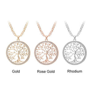 Collier arbre de vie à la mode exquis, meilleure vente, collier creux en forme d'arbre, accessoires de chaîne de pull en métal - Product Image 5