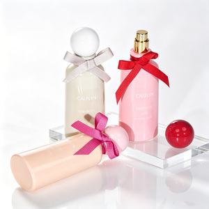 Parfum en flacon rond avec nœud papillon, capuchon mignon en forme <span class=keywords><strong>de</strong></span> dôme avec ruban, couleur macaron, Eau <span class=keywords><strong>de</strong></span> Toilette, fabricant OEM sous marque privée - Product Image 4