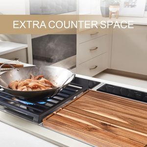 Tabla de cortar grande de madera para cocina, tabla de cortar de madera sencilla para comedor, tabla para frutas - Product Image 3