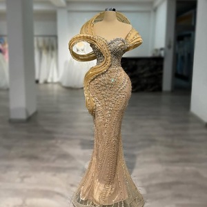 Guanti da Sera Gialli Ricamati di Alta Moda con Strass e Paillettes, Stile Americano, per Abiti da Cerimonia - Product Image 3