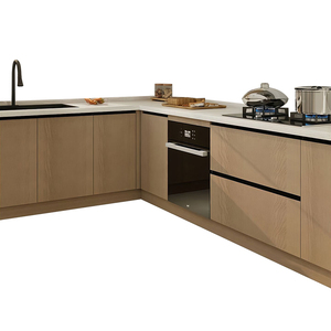 Gabinete de Roble Rojo Norteamericano de Bajo Formaldehído ENF, Madera Multicapa de 18 mm, Seguro para Bebés y Niños, Cocina Personalizada para Toda la Casa, Resistente al Agua - Product Image 6